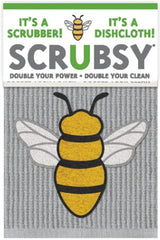 MÜkitchen Scrubsy 12"x12" 100% Cotton Dishcloth & Scrubber - Bee-810042575813-LR-351022-1-LR eShop