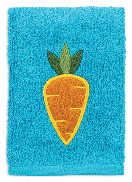 MÜkitchen Scrubsy 12"x12" 100% Cotton Dishcloth & Scrubber - Carrot-813278023424-LR-315993-2-LR eShop