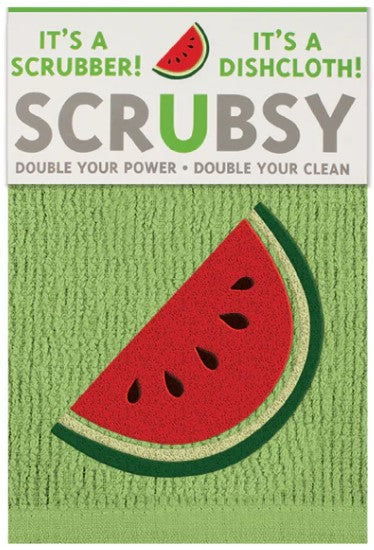 MÜkitchen Scrubsy 12"x12" 100% Cotton Dishcloth & Scrubber - Watermelon-813278023059-LR-315991-1-LR eShop