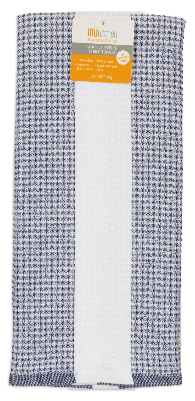MÜkitchen Seaside Waffle Terry Towel - Ink Blue-810042579231-LR-351179-1-LR eShop