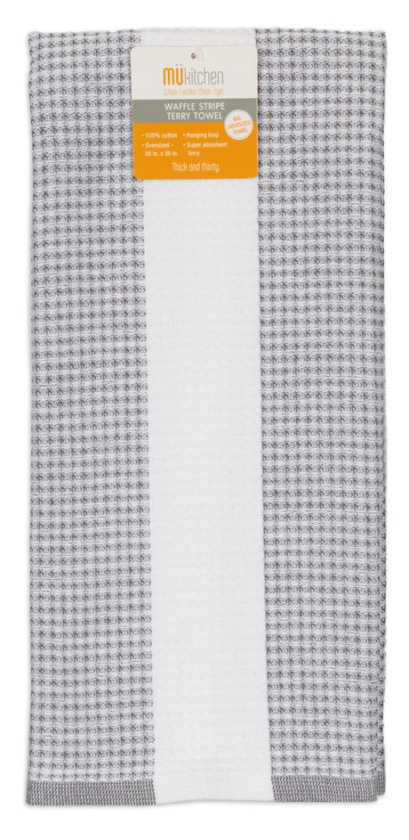 MÜkitchen Seaside Waffle Terry Towel - Stainless-810042579200-LR-351177-1-LR eShop