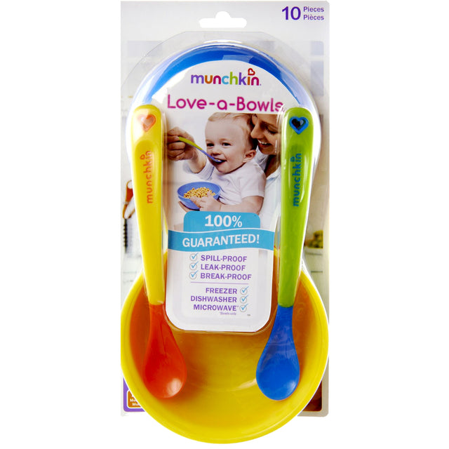 Munchkin Love a Bowls 10 Piece Feeding Set Assorted-735282438677-LR-279835-1-LR eShop