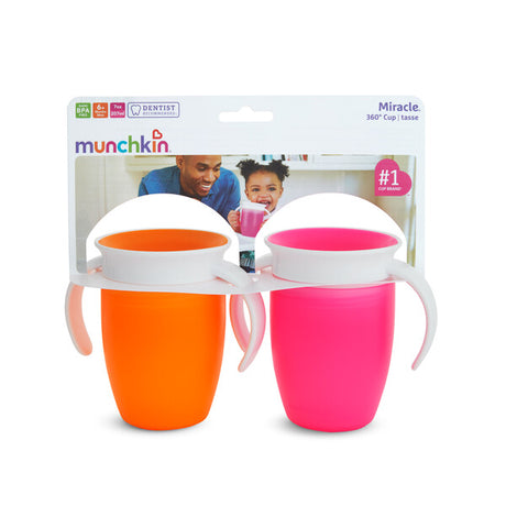 Munchkin Miracle 360 ° Trainer Cup Assorted Colors - 2 pack, 7 Oz-735282211362-LR-331086-1-LR eShop