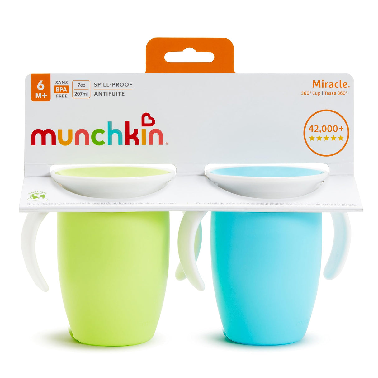 Munchkin Miracle 360 ° Trainer Cup Assorted Colors - 2 pack, 7 Oz-735282211362-LR-331086-2-LR eShop