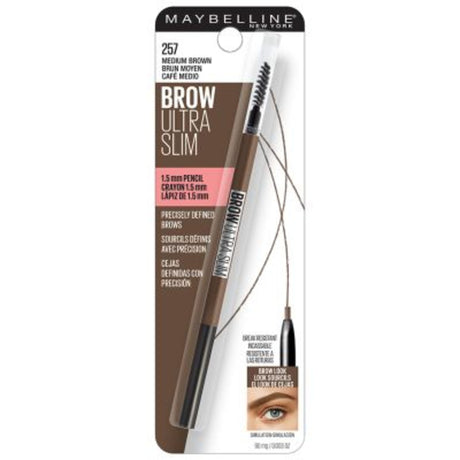 Maybelline Brow Ultra Slim Defining Eyebrow Pencil, Medium Brown