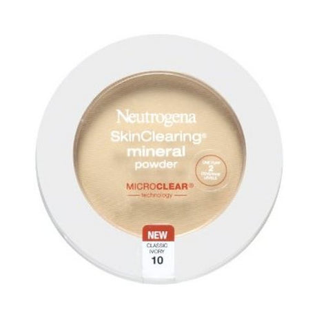 Neutrogena SkinClearing Mineral Acne Powder, Classic Ivory 10, .38 oz-086800005919-LR-205592-1-LR eShop