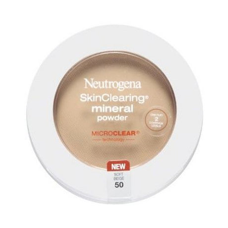 Neutrogena SkinClearing Mineral Acne Powder, Soft Beige 50, .38 oz-086800005957-LR-205332-1-LR eShop