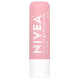 NIVEA 2-in-1 Wild Rose Lip Balm and Lip Scrub, Lip Exfoliator, 0.17 Oz Stick-072140026745-LR-363495-1-LR eShop