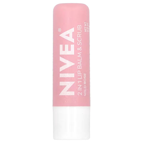 NIVEA 2-in-1 Wild Rose Lip Balm and Lip Scrub, Lip Exfoliator, 0.17 Oz Stick-072140026745-LR-363495-1-LR eShop