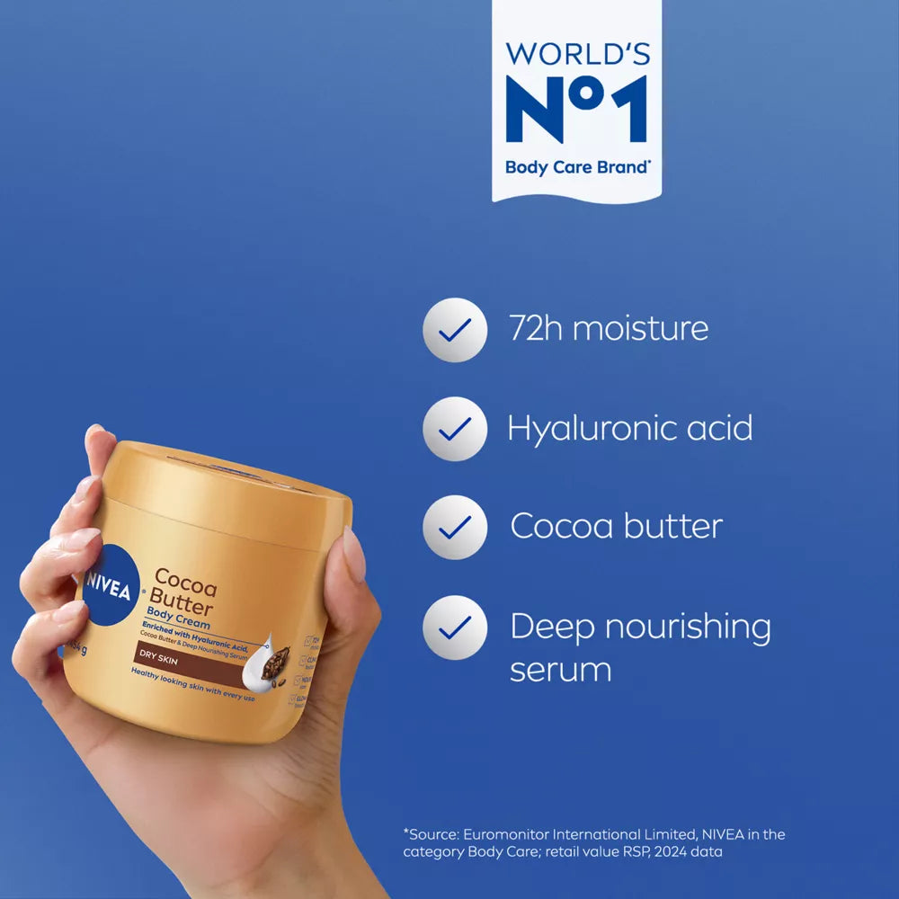 NIVEA Cocoa Butter Body Cream for Dry Skin, 16 oz-072140021399-LR-362638-3-LR eShop