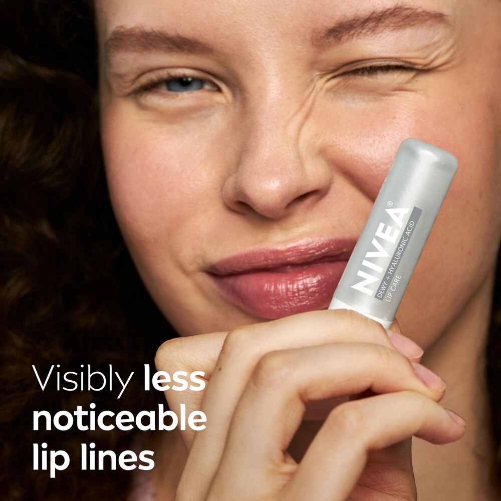 NIVEA Dewy Lip Care with Hyaluronic Acid Lip Balm, 0.18 Oz Tube-072140036379-LR-363515-7-LR eShop