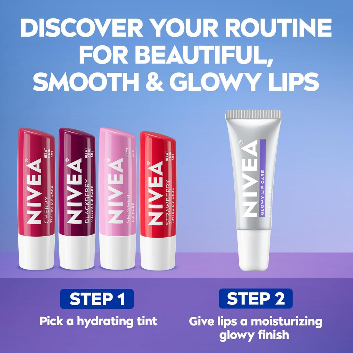 NIVEA Glowy Lips Vegan Lip Balm - Clear-072140042868-LR-362722-7-LR eShop
