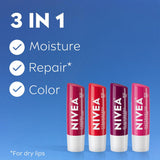 NIVEA Lip Fruity Cuties Balm Stick Variety Pack - Cherry, Strawberry, Blackberry and Watermelon-072140026523-LR-362699-3-LR eShop