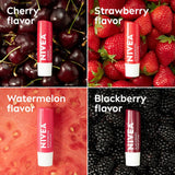 NIVEA Lip Fruity Cuties Balm Stick Variety Pack - Cherry, Strawberry, Blackberry and Watermelon-072140026523-LR-362699-5-LR eShop