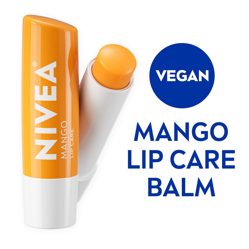 NIVEA Mango Lip Care, Vegan Lip Balm with Shea Butter, 0.17 Oz Stick-072140036812-LR-363516-2-LR eShop