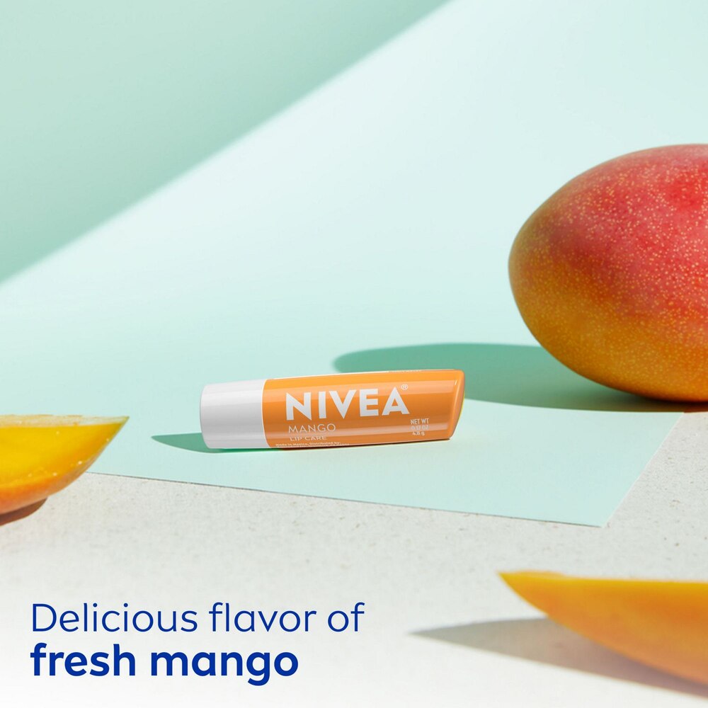 NIVEA Mango Lip Care, Vegan Lip Balm with Shea Butter, 0.17 Oz Stick-072140036812-LR-363516-5-LR eShop