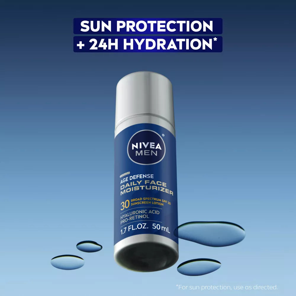 NIVEA MEN Age Defense Daily Face Moisturizer with SPF 30, 1.7 oz-072140039394-LR-362718-3-LR eShop