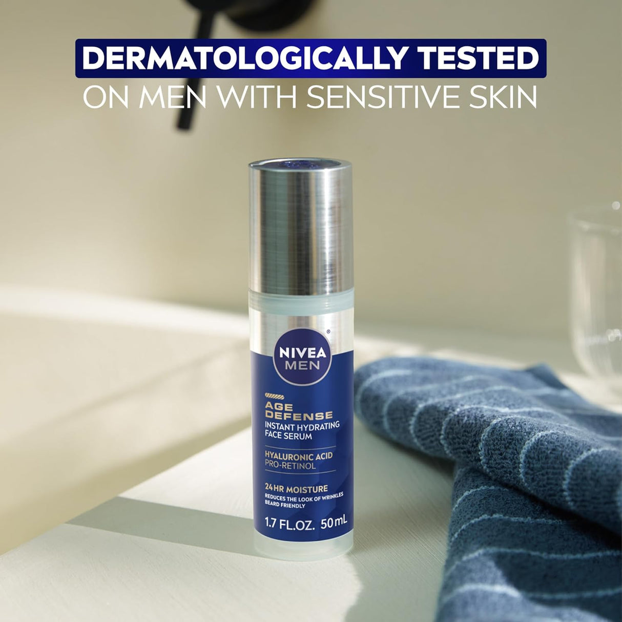 NIVEA MEN Age Defense Instant Hydrating Face Serum, 1.7 oz-072140039523-LR-362703-11-LR eShop