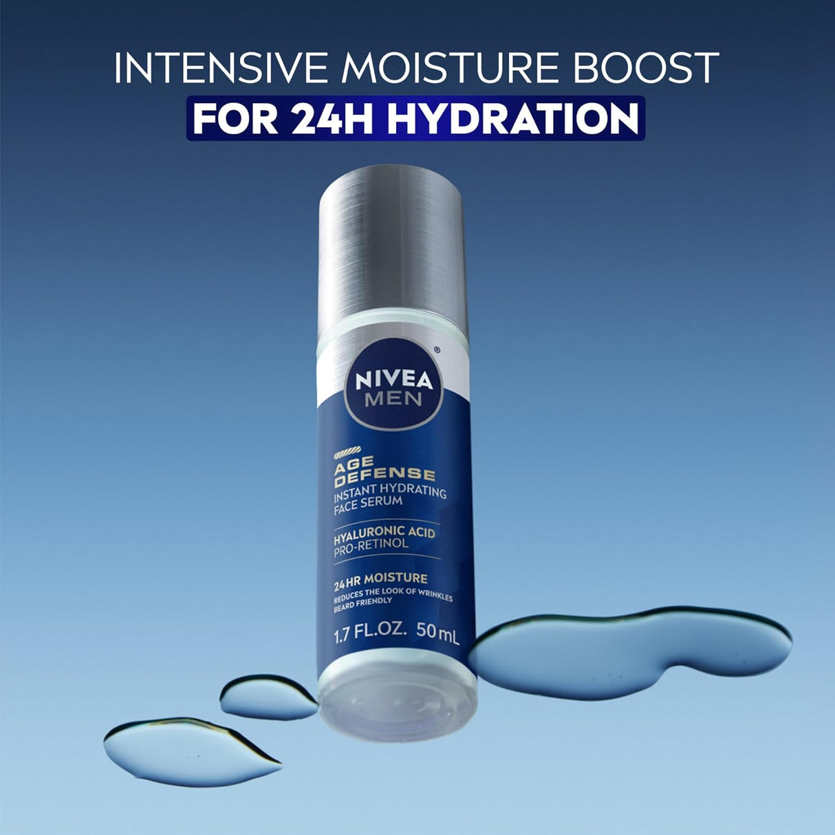 NIVEA MEN Age Defense Instant Hydrating Face Serum, 1.7 oz-072140039523-LR-362703-2-LR eShop
