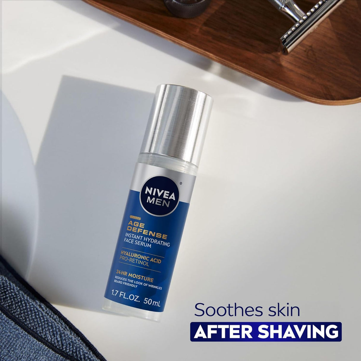 NIVEA MEN Age Defense Instant Hydrating Face Serum, 1.7 oz-072140039523-LR-362703-6-LR eShop