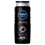 NIVEA Men Deep Active Clean Body Wash - Charcoal, 16.9 oz-072140018023-LR-362637-1-LR eShop