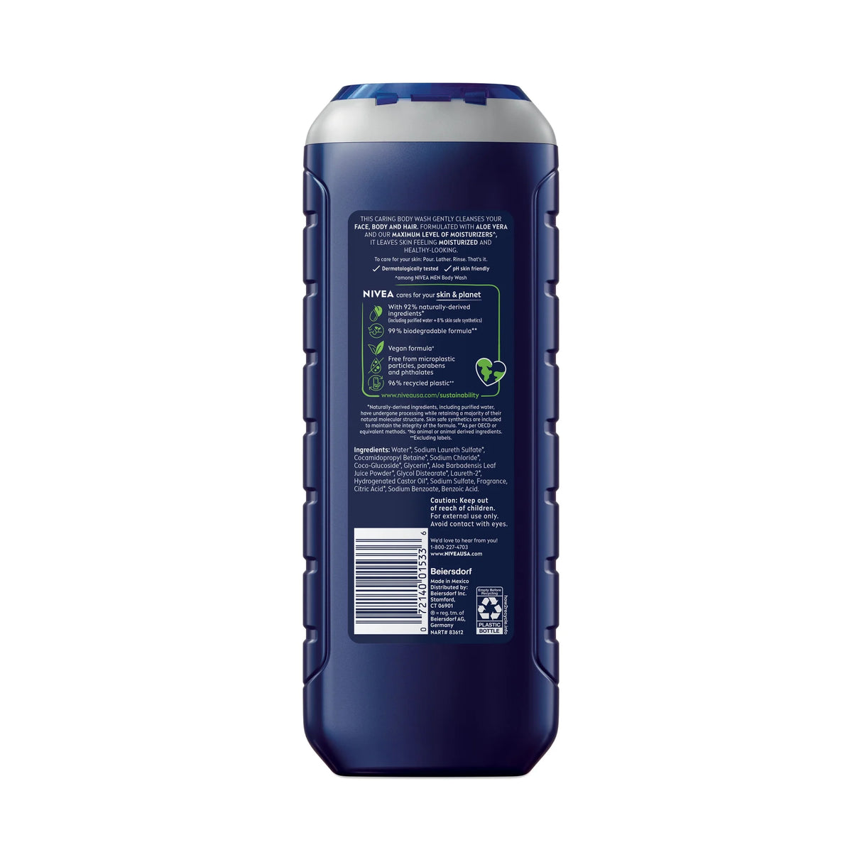 NIVEA MEN Maximum Hydration Men's Body Wash, 16.9 oz-072140015336-LR-362636-12-LR eShop