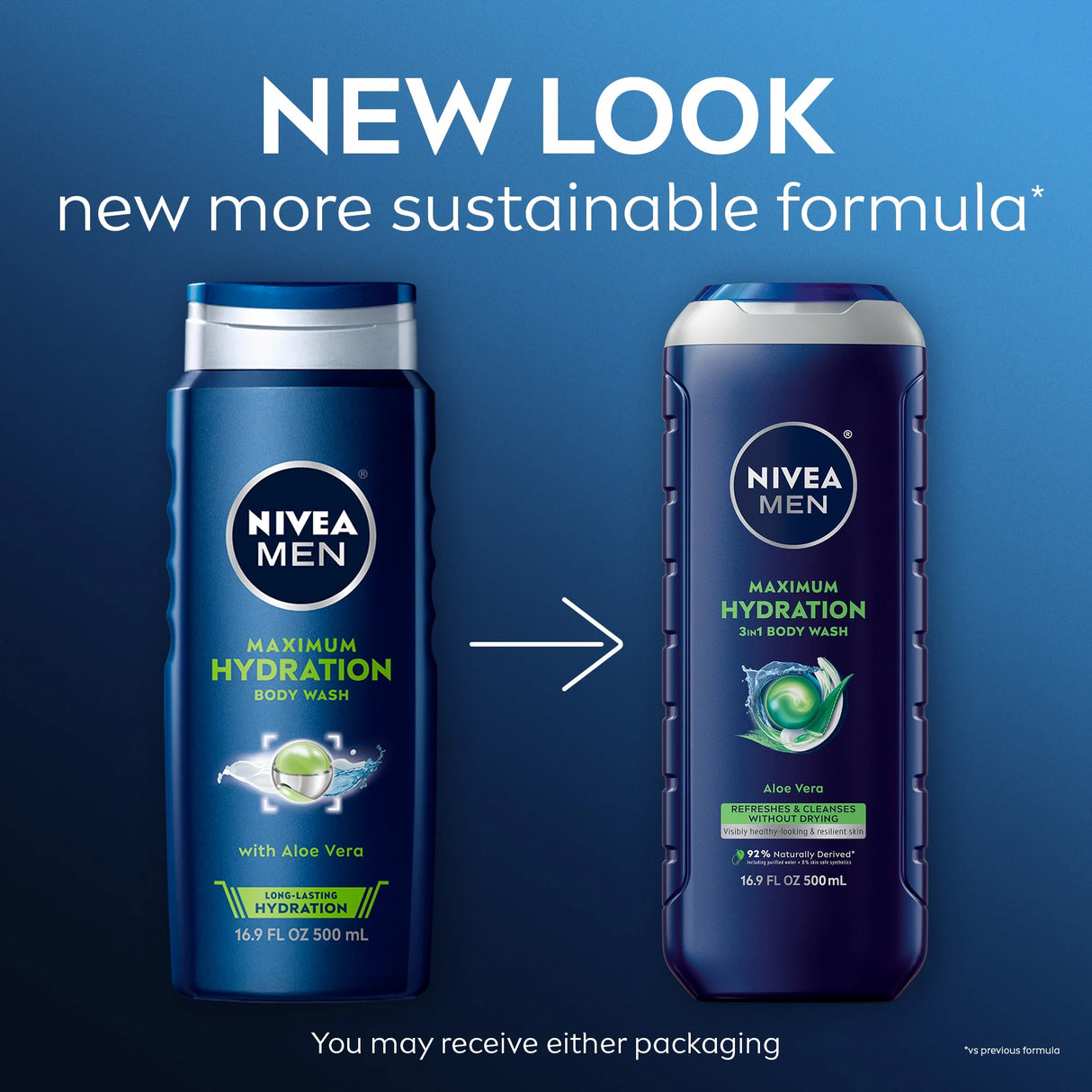 NIVEA MEN Maximum Hydration Men's Body Wash, 16.9 oz-072140015336-LR-362636-3-LR eShop
