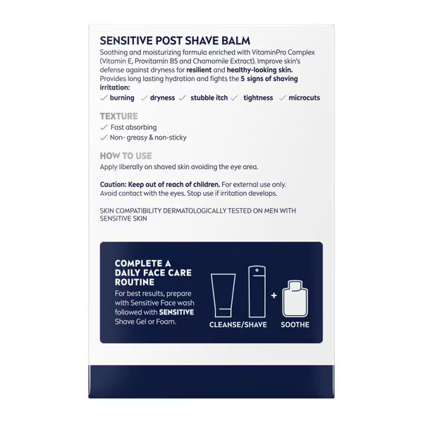 NIVEA Men Sensitive Post Shave Balm 3.3oz-072140813062-LR-362725-3-LR eShop