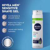 NIVEA MEN Sensitive Skin Shaving Gel with Vitamin E, 7 oz-072140817404-LR-362733-4-LR eShop