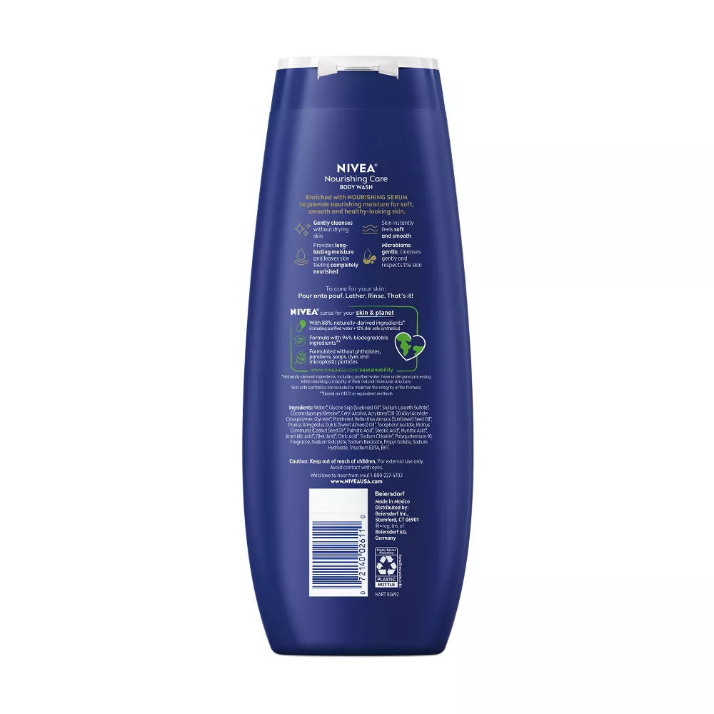 NIVEA Nourishing Care Body Wash for Dry Skin, 20 oz-072140026110-LR-362639-2-LR eShop