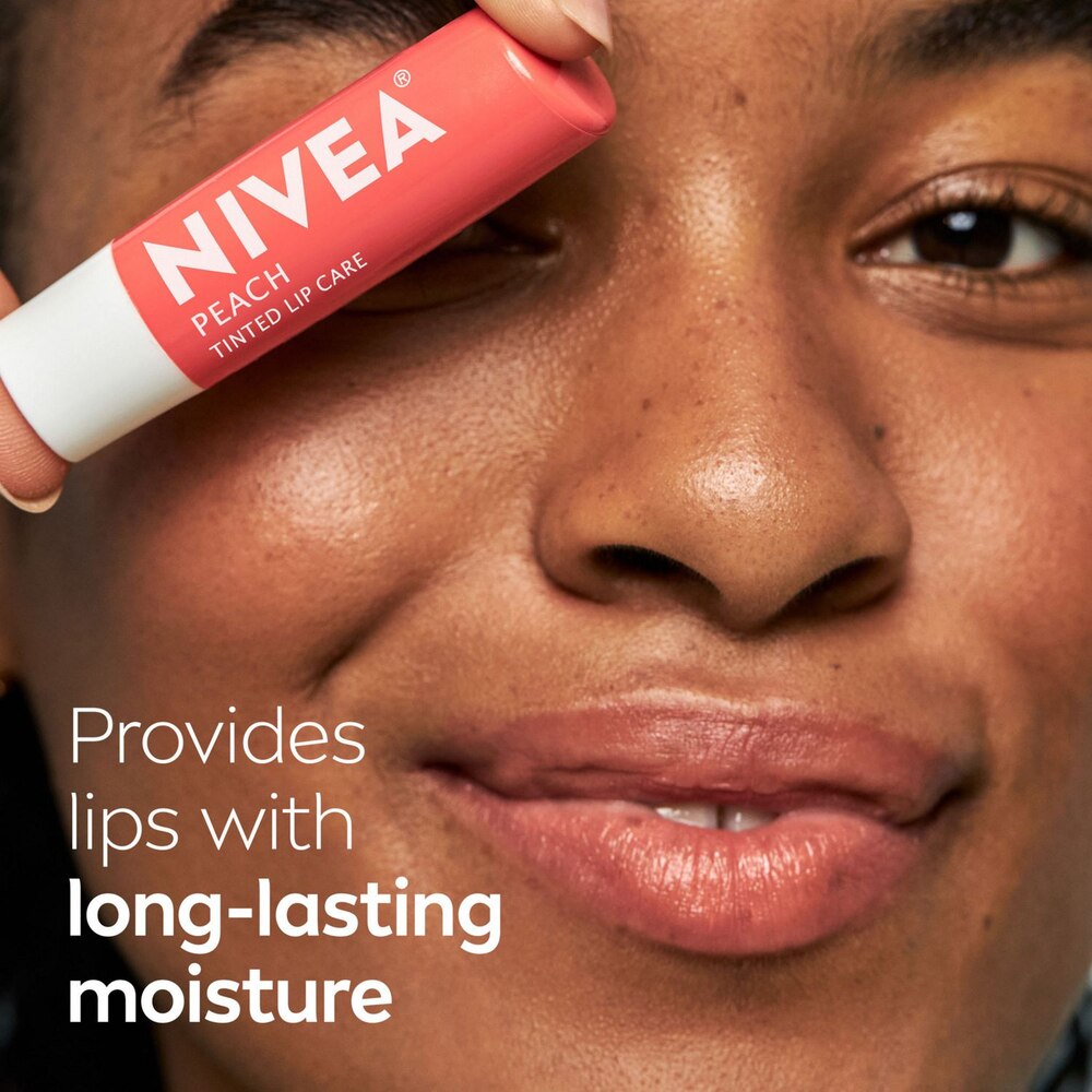 NIVEA Peach Lip Care, Tinted Lip Balm with Shea Butter, 0.17 Oz Stick-072140022884-LR-363490-5-LR eShop