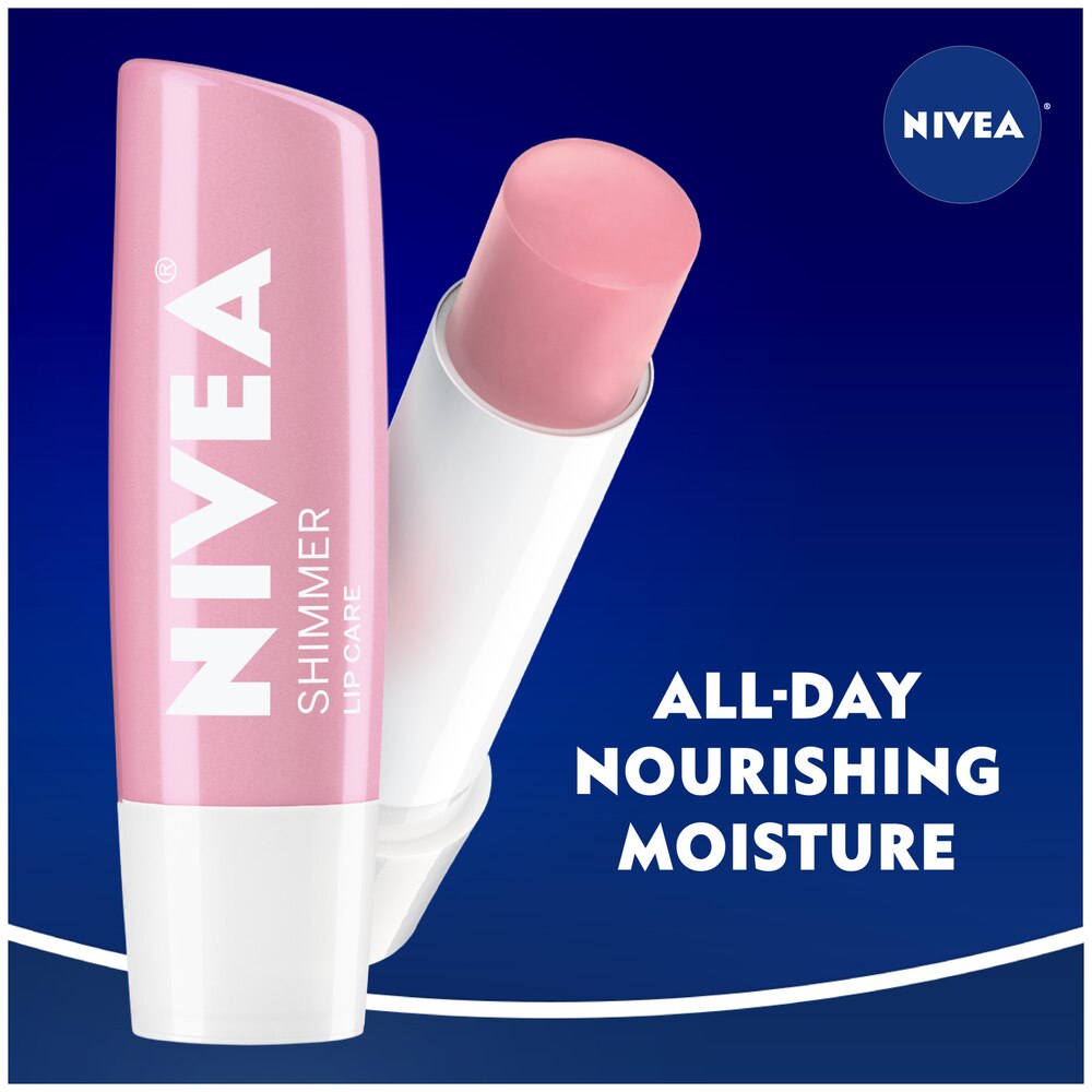 NIVEA Shimmer Lip Care, Shimmer Lip Balm with Shea Butter, 0.17 Oz Stick-072140012212-LR-363486-5-LR eShop