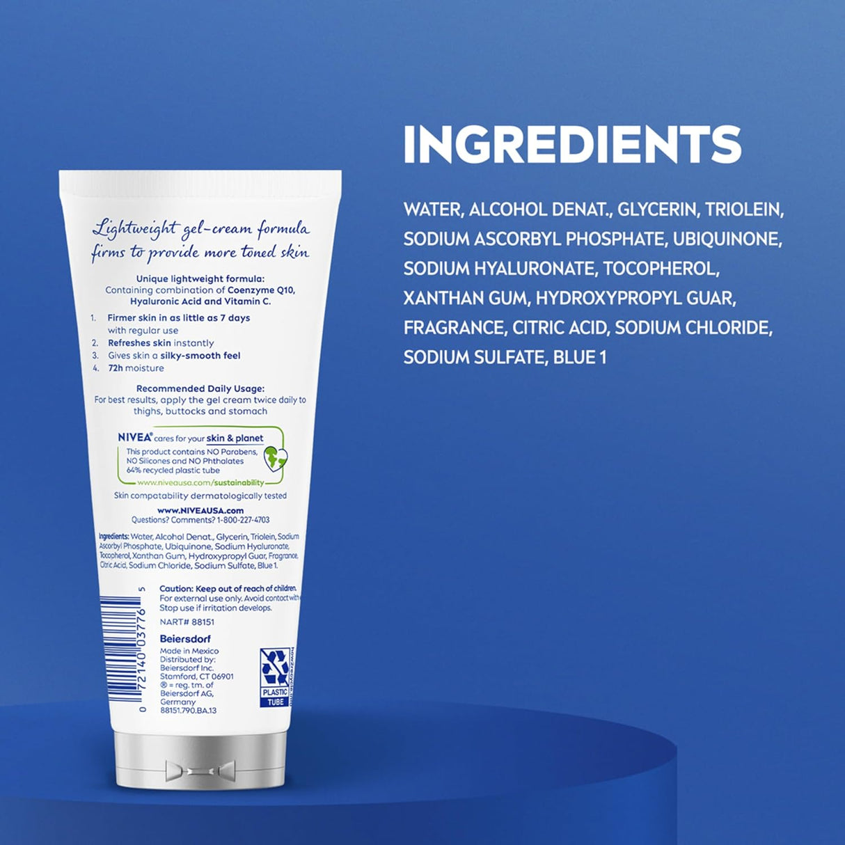NIVEA Skin Firming & Toning Body Gel Cream, 6.7 oz-072140037765-LR-362702-9-LR eShop