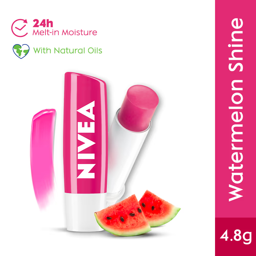 NIVEA Watermelon Lip Care, Tinted Lip Balm with Shea Butter, 0.17 Oz Stick-072140022914-LR-363492-3-LR eShop
