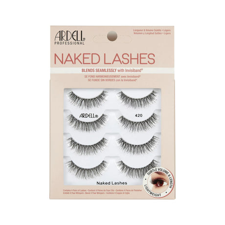 Naked False Eyelashes #420, 4 Pairs