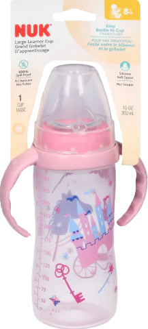 NUK Fashion Large Learner Cup With Handles - Pink, 10 oz-885131627827-LR-336292-1-LR eShop