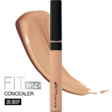 Maybelline Fit Me Liquid Concealer Makeup, Natural Coverage, Oil-Free, Deep, 0.23 fl. oz.