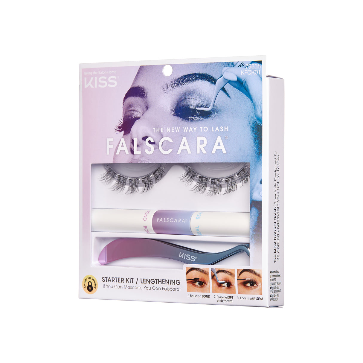 KISS Falscara Eyelash, Starter Kit 01 - Free Remover