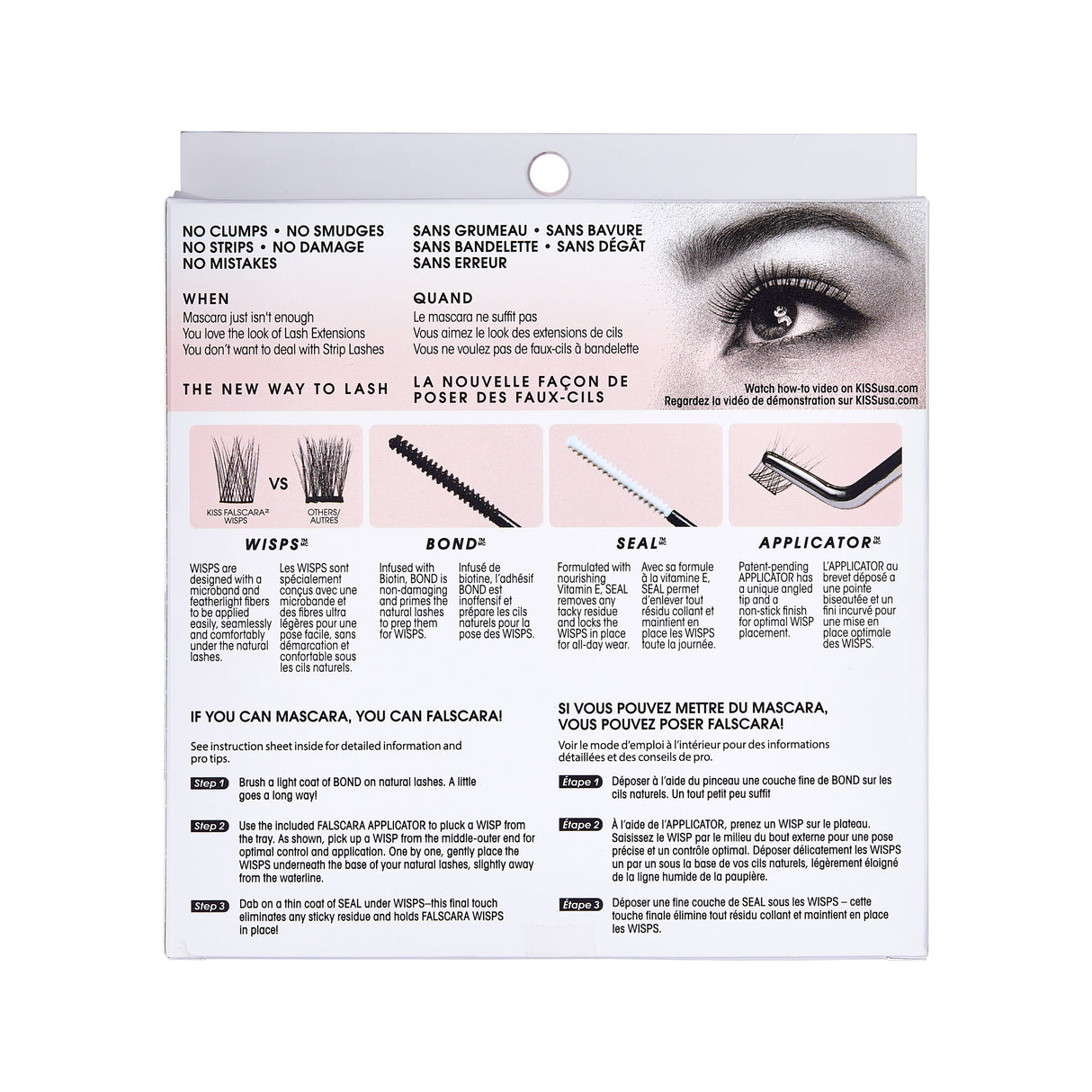 KISS Falscara Eyelash, Starter Kit 01 - Free Remover