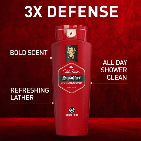 Old Spice Red Zone Swagger Body Wash - Cedarwood, 3 oz-037000864233-LR-292412-2-LR eShop
