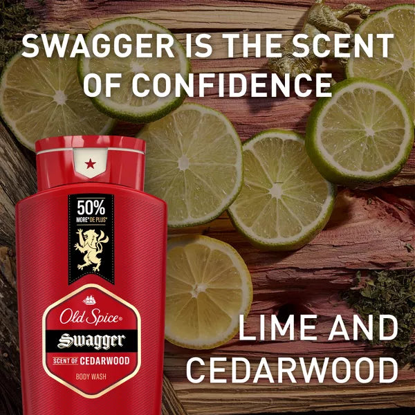 Old Spice Red Zone Swagger Body Wash - Cedarwood, 3 oz-037000864233-LR-292412-4-LR eShop