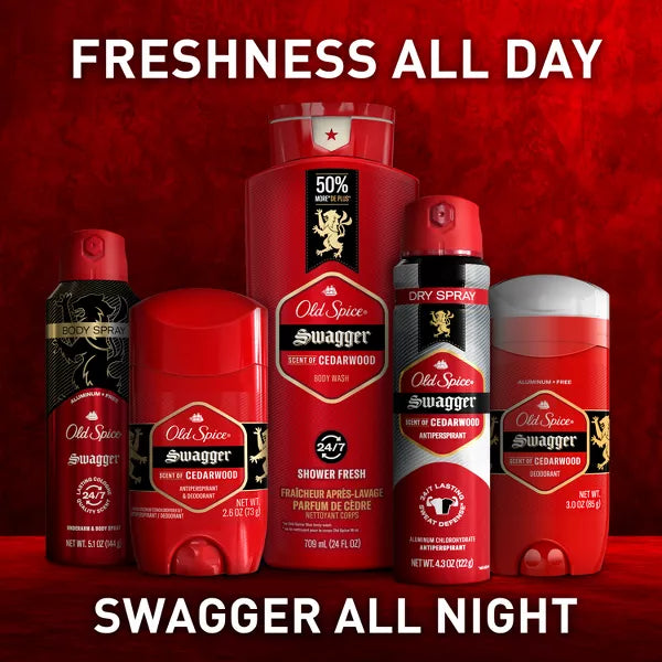 Old Spice Red Zone Swagger Body Wash - Cedarwood, 3 oz-037000864233-LR-292412-8-LR eShop