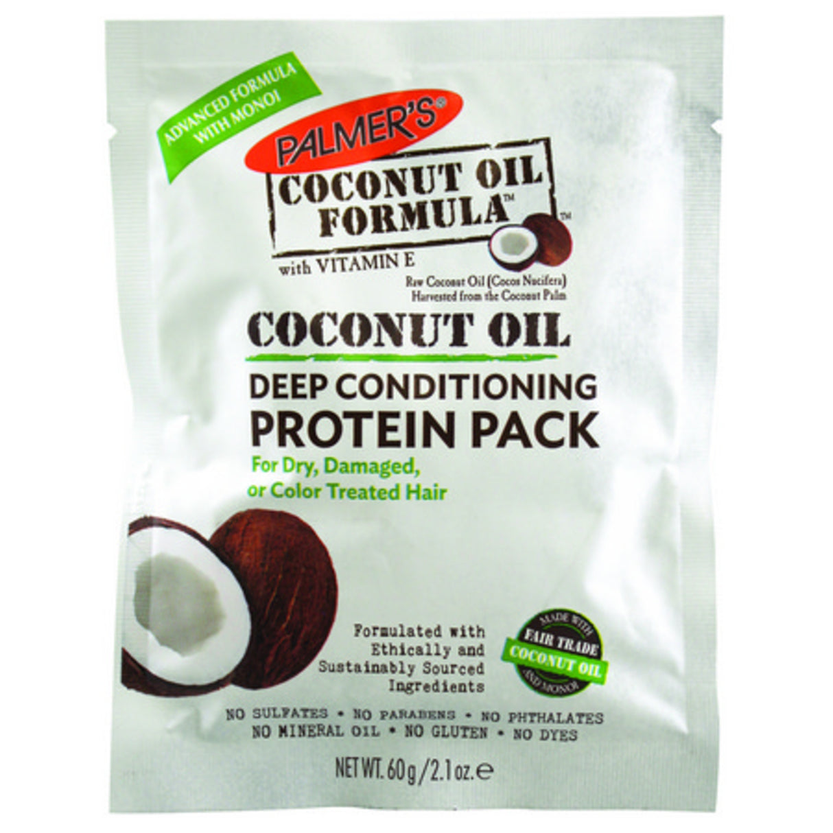 Palmer's Coconut Oil Formula Coconut Oil Deep Conditioning Protein Pack 2.1oz