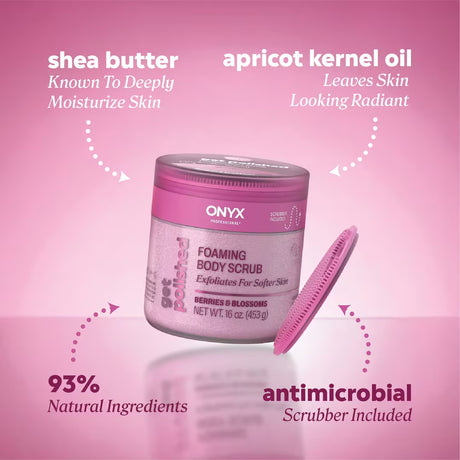 ONYX Get Polished Foaming Body Scrub - Berries & Blossoms, 16 oz-717937756947-LR-362244-2-LR eShop