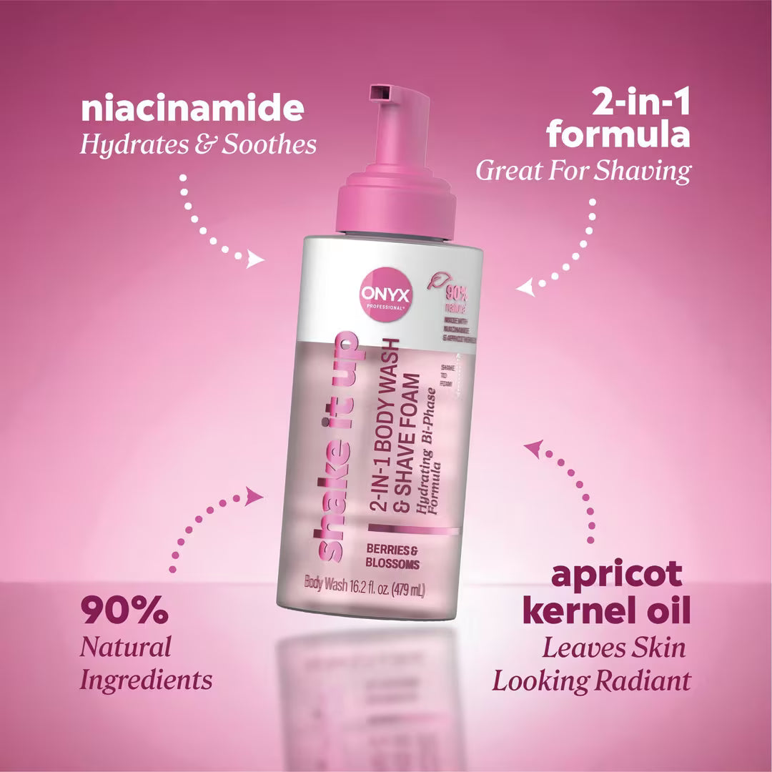 ONYX Shake It Up 2-in-1 Body Wash and Shave Foam - Berries & Blossoms, 16.2 oz-717937757692-LR-362246-2-LR eShop
