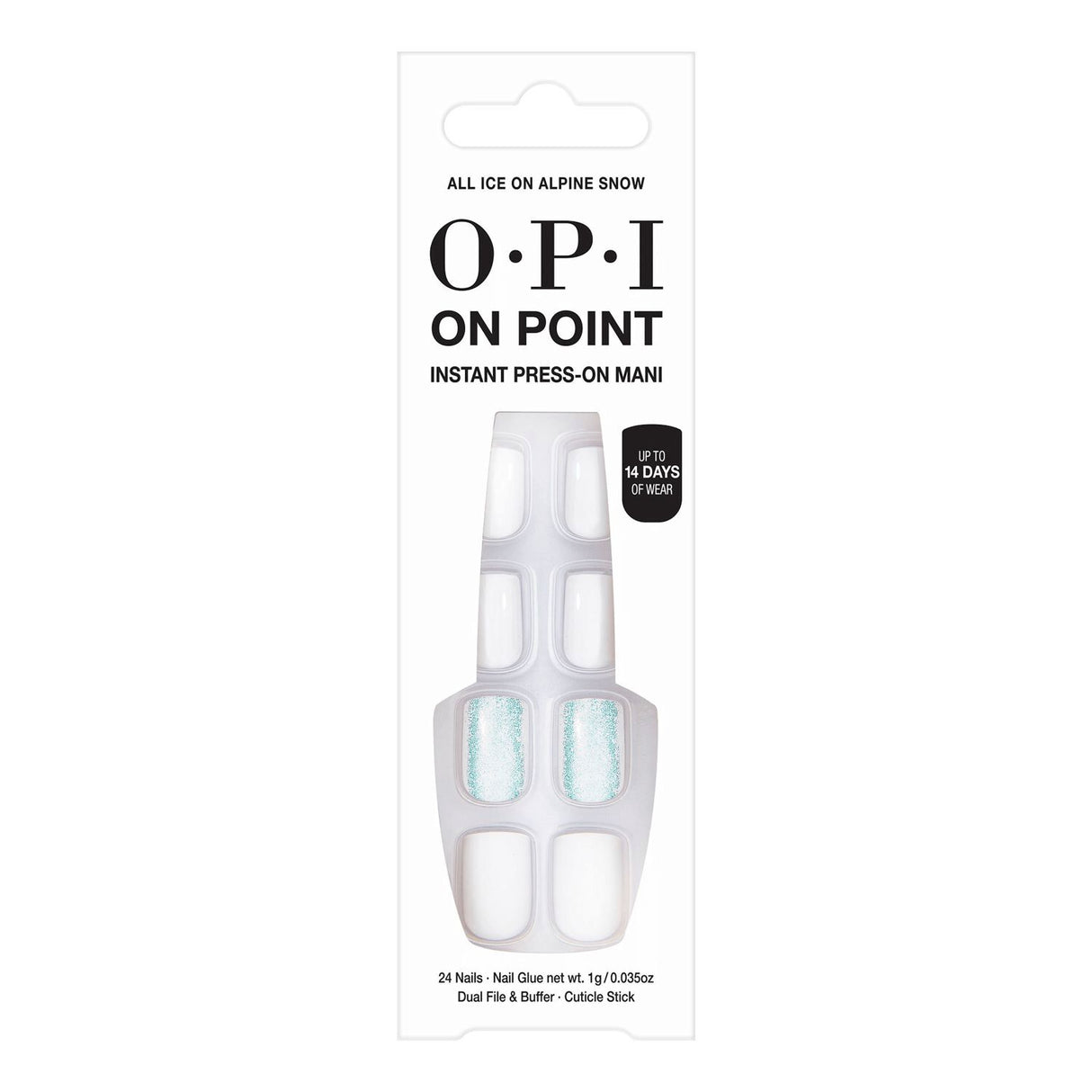 OPI On Point Instant Press-On Mani - All Ice On Alpine Snow, 24 count-4064665114065-LR-356953-1-LR eShop