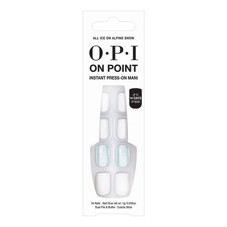 OPI On Point Instant Press-On Mani - All Ice On Alpine Snow, 24 count-4064665114065-LR-356953-1-LR eShop