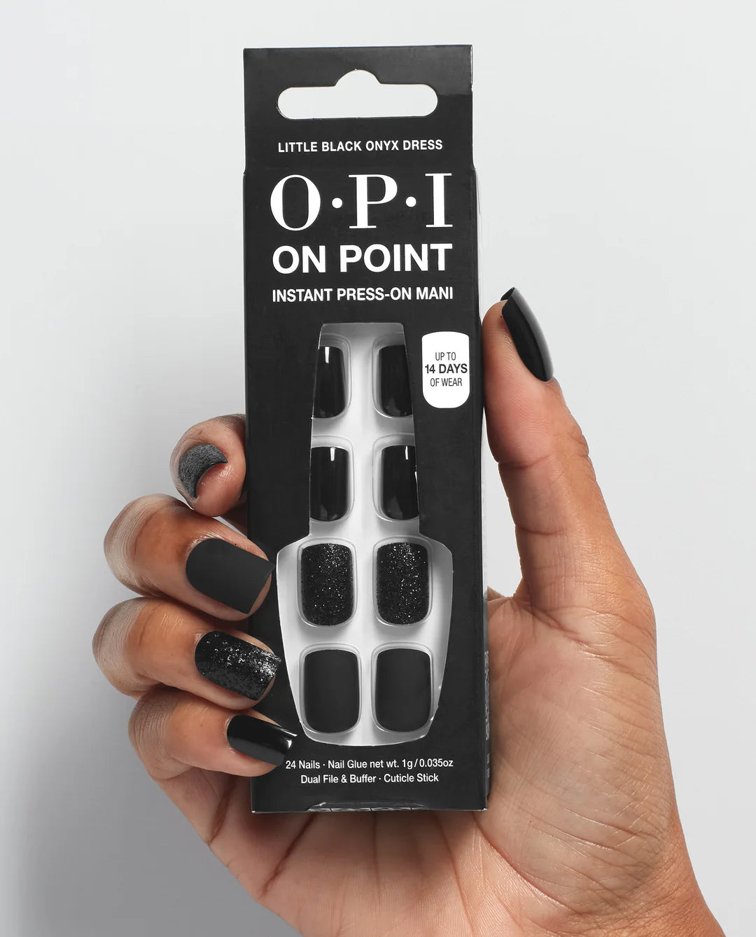 OPI On Point Instant Press-On Mani - Little Black Onyx Dress, 24 count-4064665114089-LR-356955-4-LR eShop