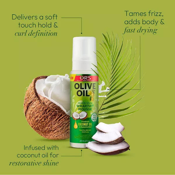 ORS Olive Oil Hold & Shine Wrap/Set Mousse, 7 oz-632169111077-LR-237406-4-LR eShop