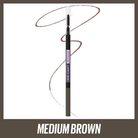 Maybelline Brow Ultra Slim Defining Eyebrow Pencil, Medium Brown